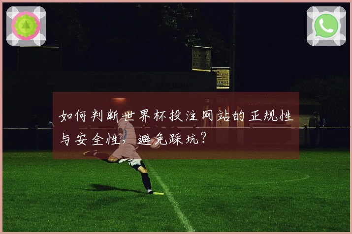 如何判断世界杯投注网站的正规性与安全性，避免踩坑？